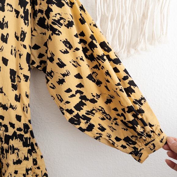 Anine Bing Peyton Painterly Leo Mini Dress Size XXS - Picture 3 of 9